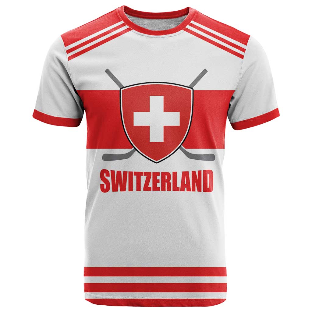 Custom Switzerland Ice Hockey T-Shirt Come on La Nati Graphic Tee