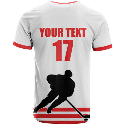 Custom Switzerland Ice Hockey T-Shirt Come on La Nati Graphic Tee