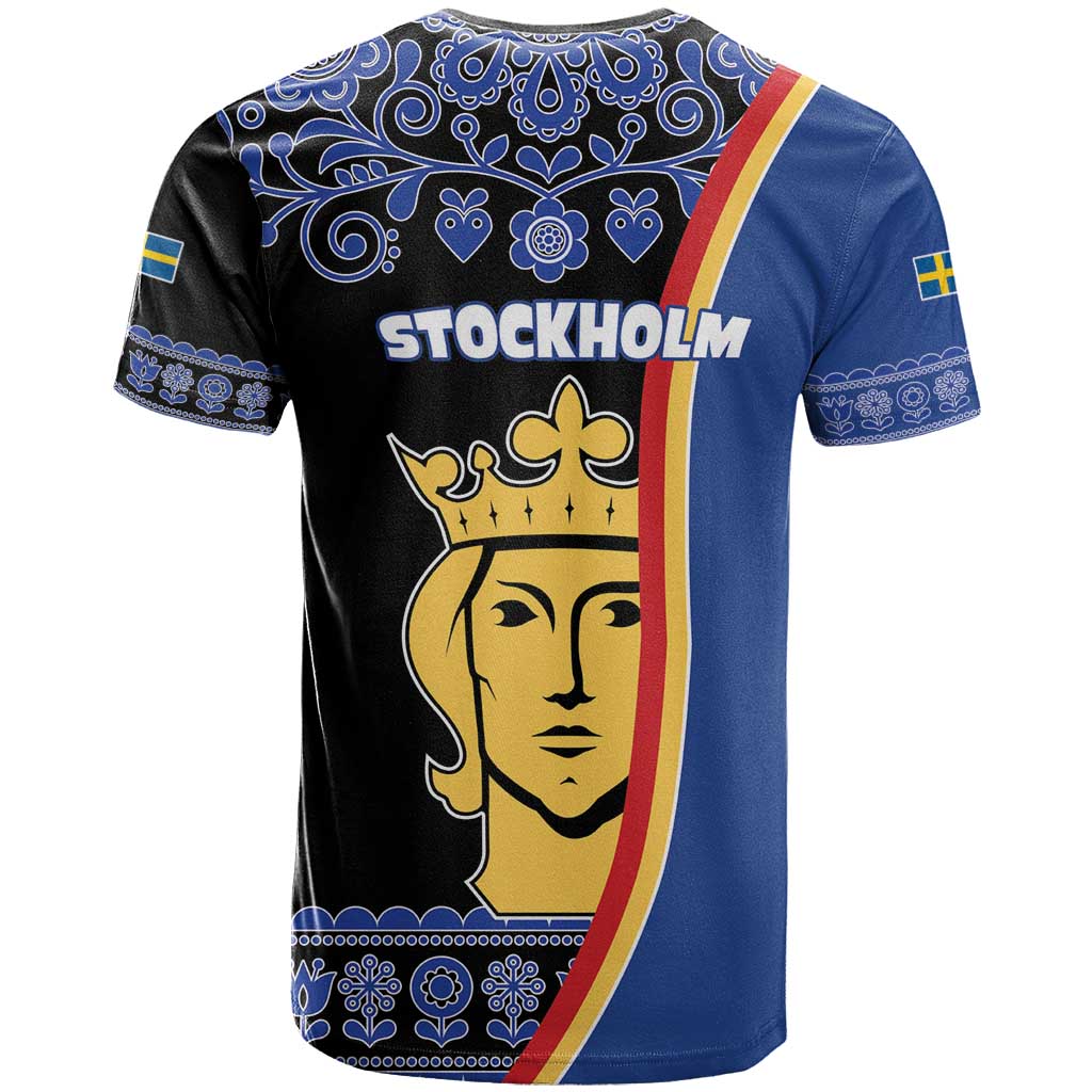 Kingdom of Sweden Stockholm County T-Shirt Sweden Coat of arms of Stockholm Graphic Tee