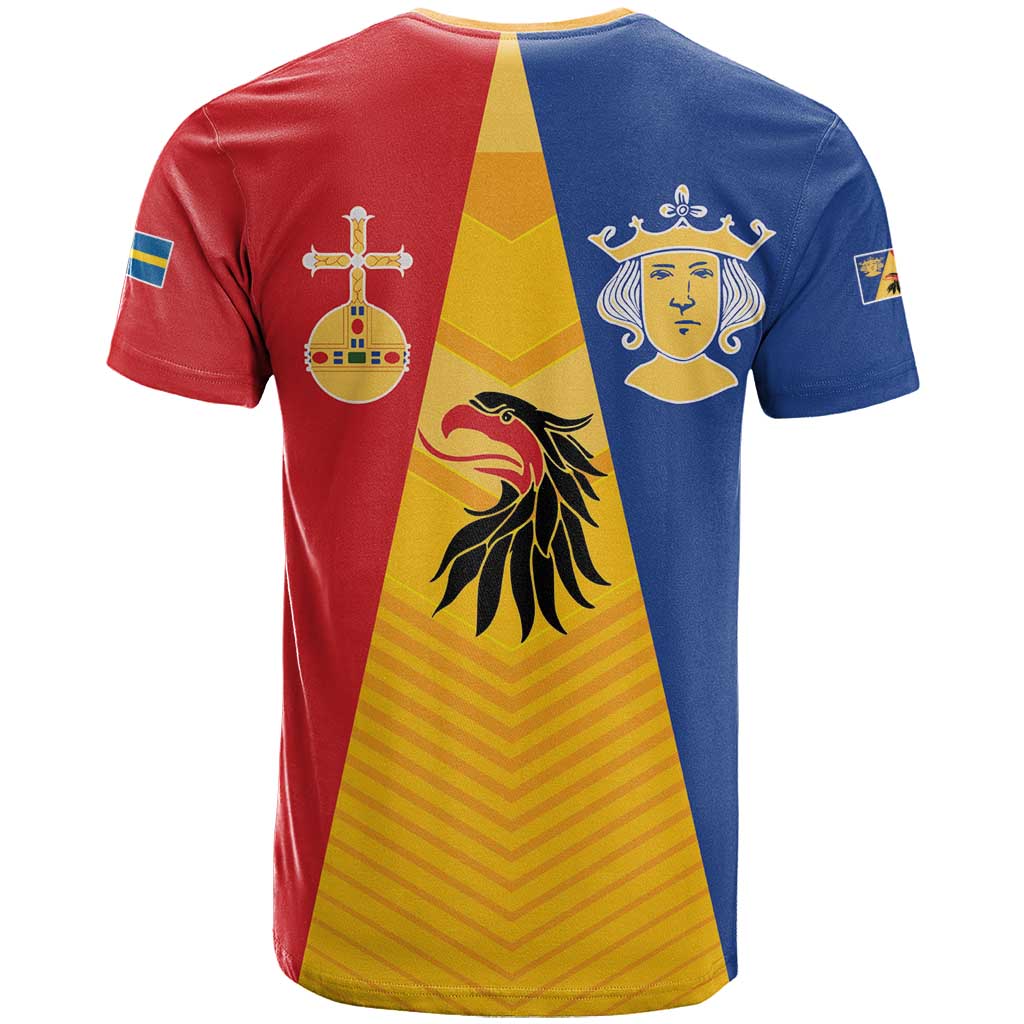 Kingdom of Sweden Stockholm County T-Shirt Flag Style Graphic Tee