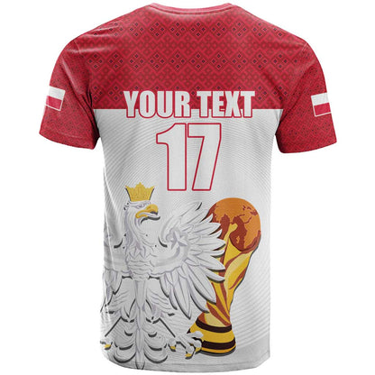Custom Poland Football Champions T-Shirt Sporty Style Graphic Tee