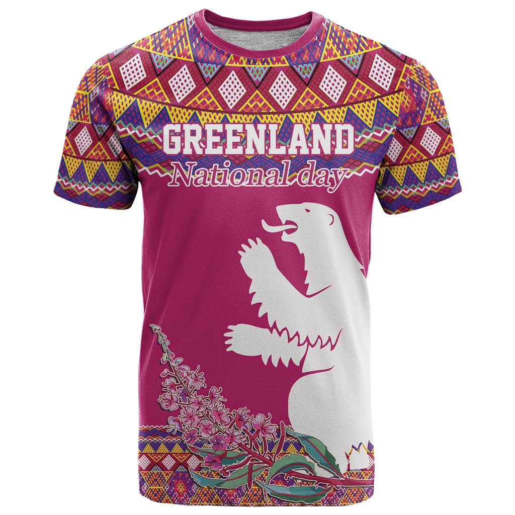 Greenland National Day T-Shirt Inuit Kalaallisuut style Graphic Tee