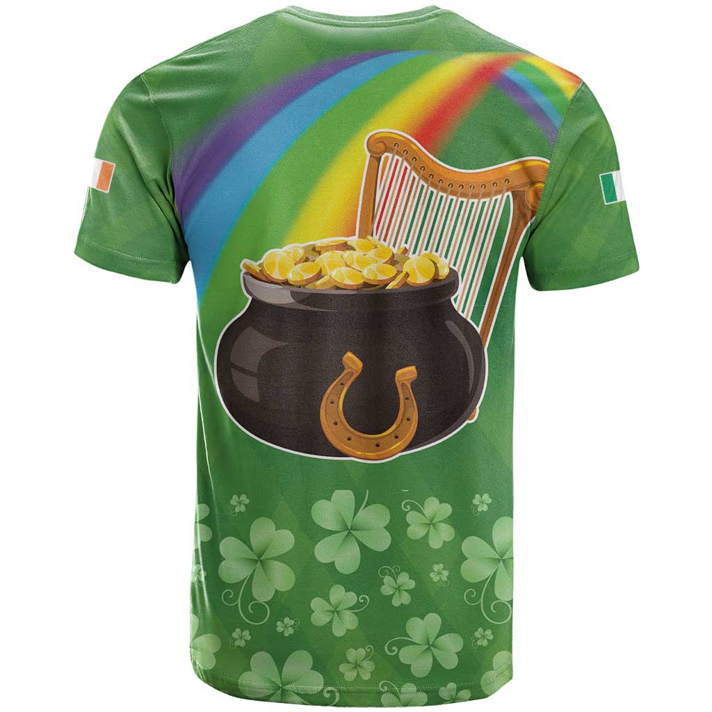 Celtic Harp Shamrock Republic of Ireland T-Shirt Graphic Tee
