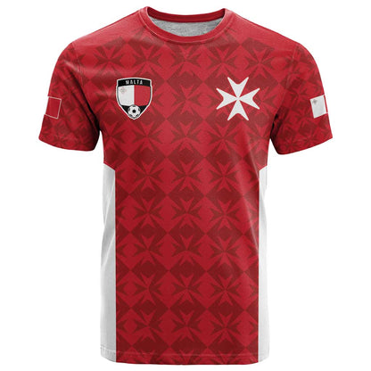Custom Malta Football Jersey Go Champions T-Shirt Red Style Graphic Tee