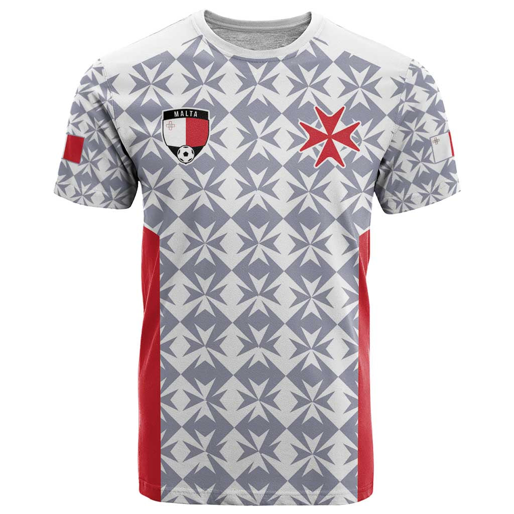 Custom Malta Football Jersey Go Champions T-Shirt White Style Graphic Tee