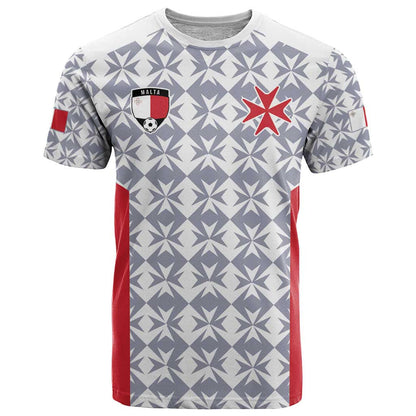 Custom Malta Football Jersey Go Champions T-Shirt White Style Graphic Tee