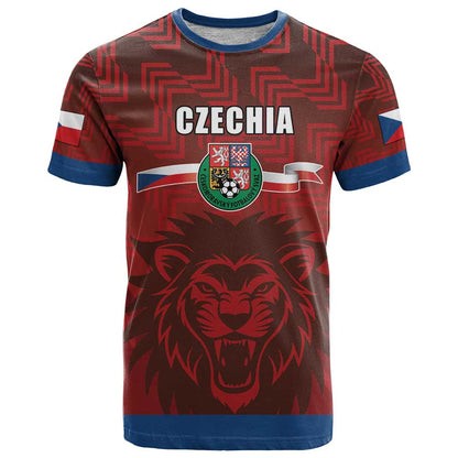 Czech Republic Football Custom T-Shirt Sporty Style Graphic Tee