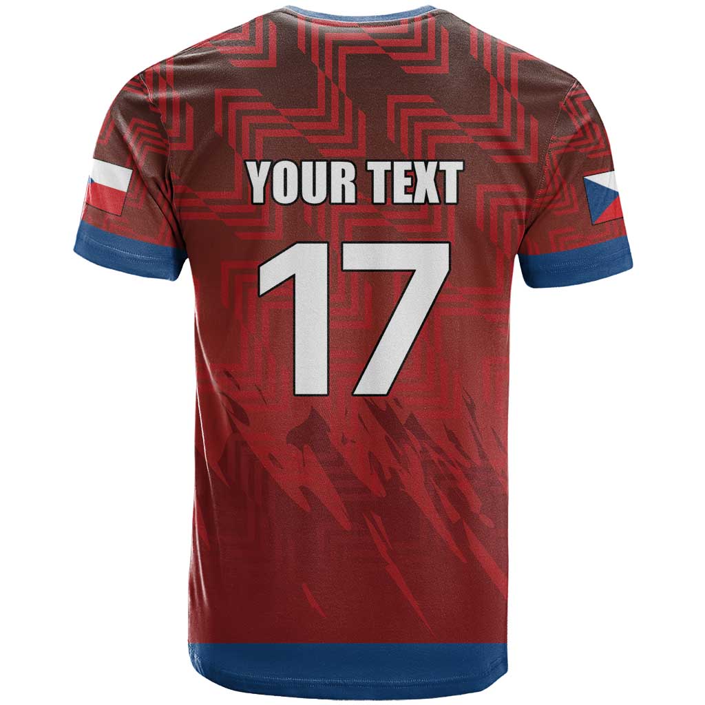 Czech Republic Football Custom T-Shirt Sporty Style Graphic Tee
