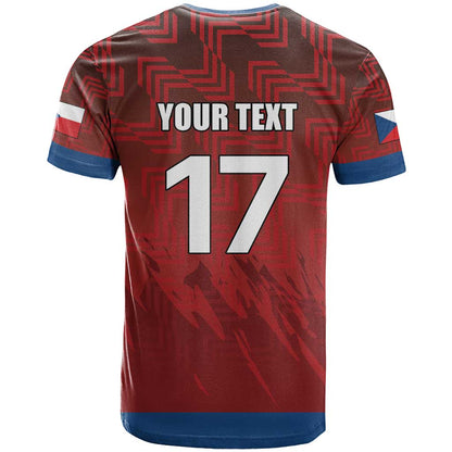 Czech Republic Football Custom T-Shirt Sporty Style Graphic Tee