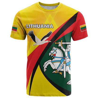 Lithuania Coat of Arms T-Shirt Vytis and Gandras Graphic Tee