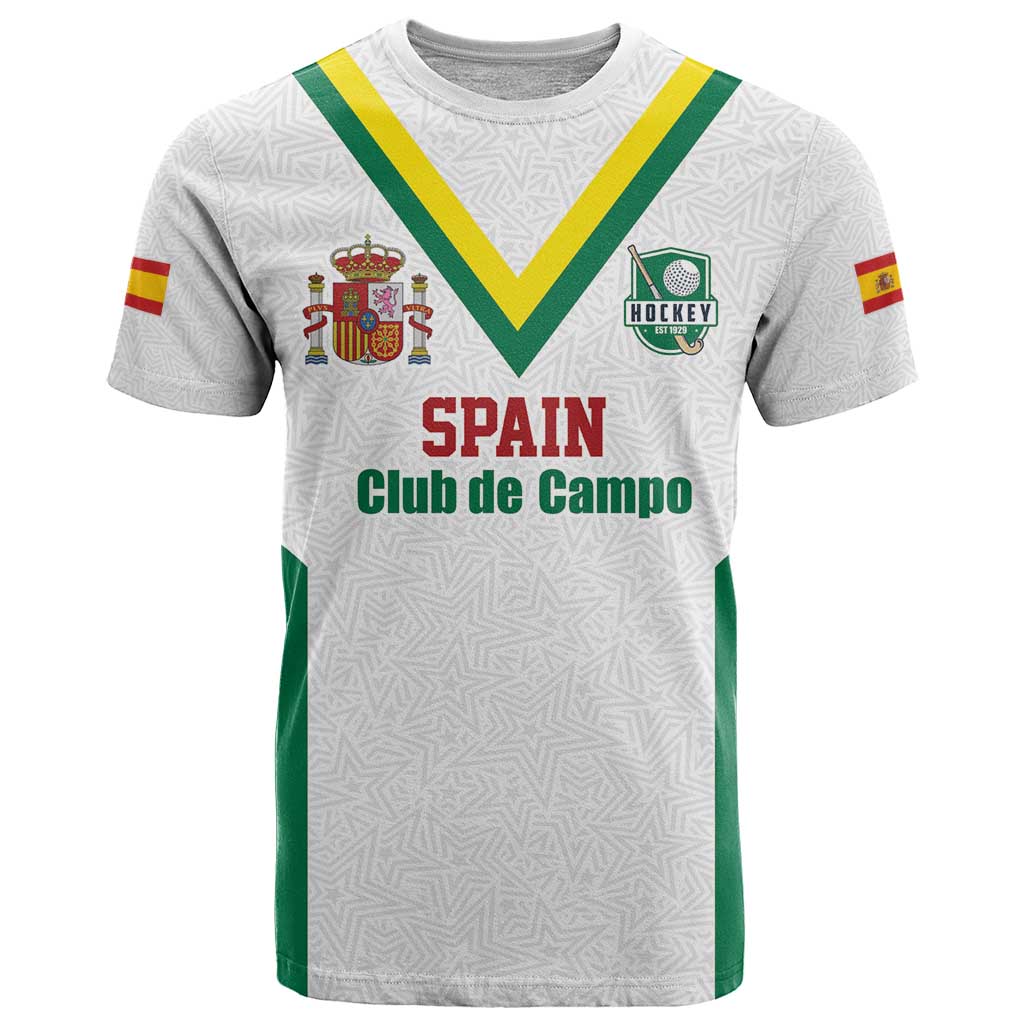 Custom Spain Field Hockey T-Shirt Club de Campo Sporty Style Graphic Tee