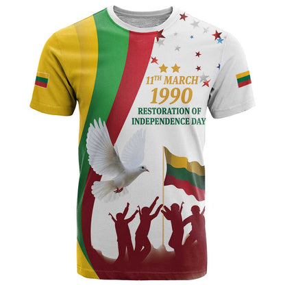 Lithuania Restoration of Independence Day T-Shirt 11th March 1990 Graphic Tee