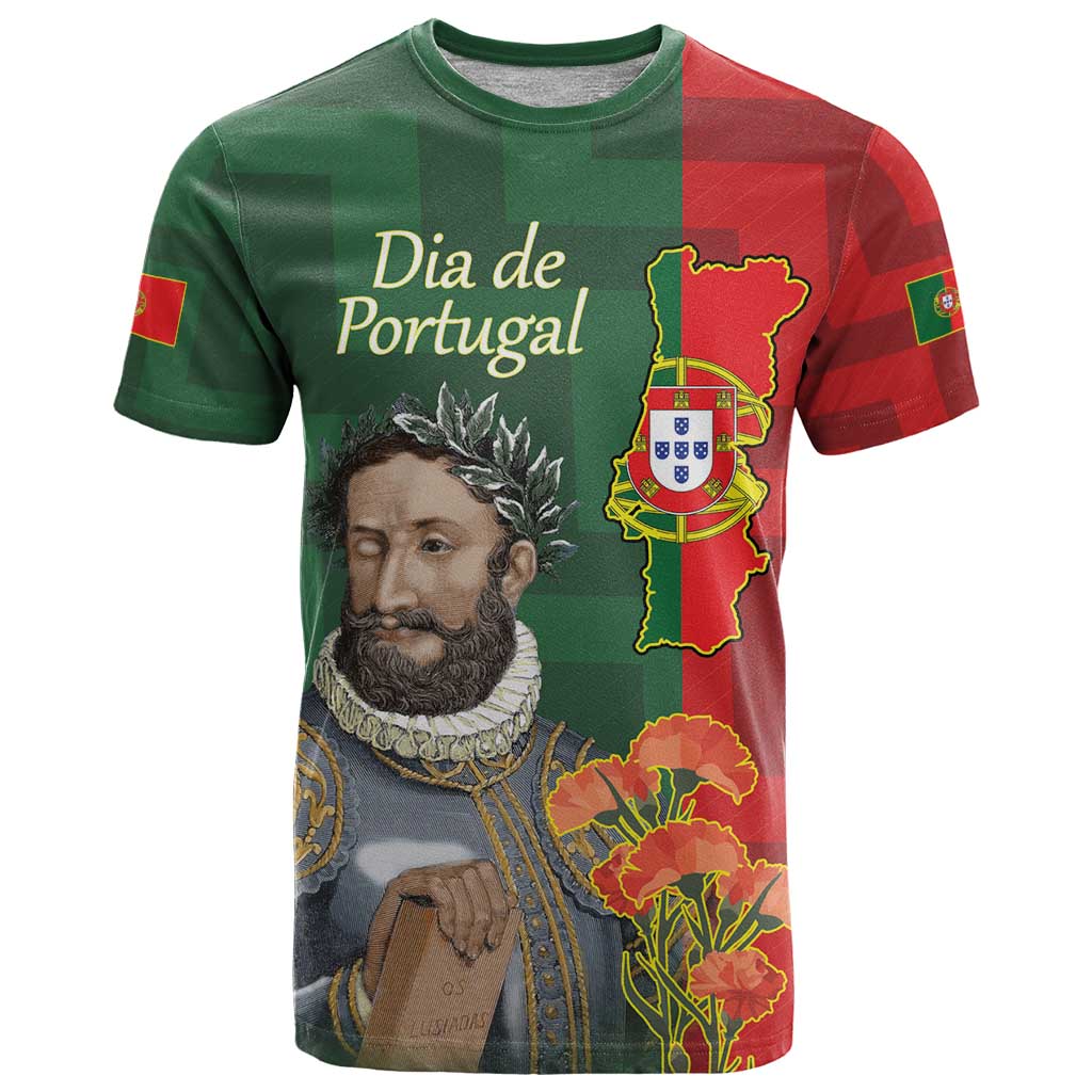 Portugal Day 10th June T-Shirt Luis de Camoes Dia da Portugal Graphic Tee