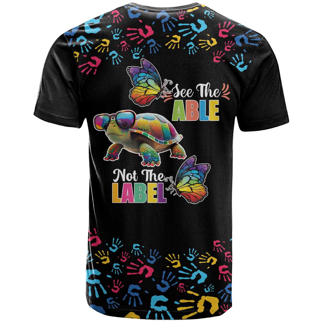 Autism Awareness Month Neurodiversity T-Shirt 2nd April See The Able Not The Label Graphic Tee