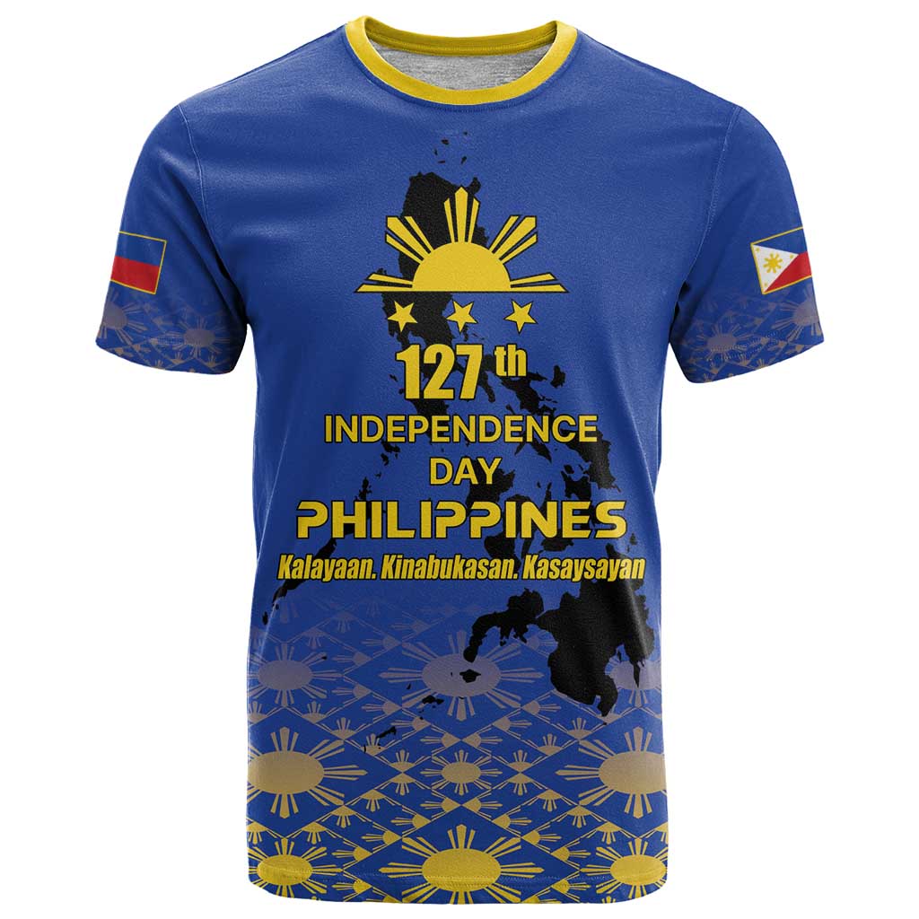 Philippines Independence Day T-Shirt Kalayaan Kinabukasan Kasaysayan Graphic Tee