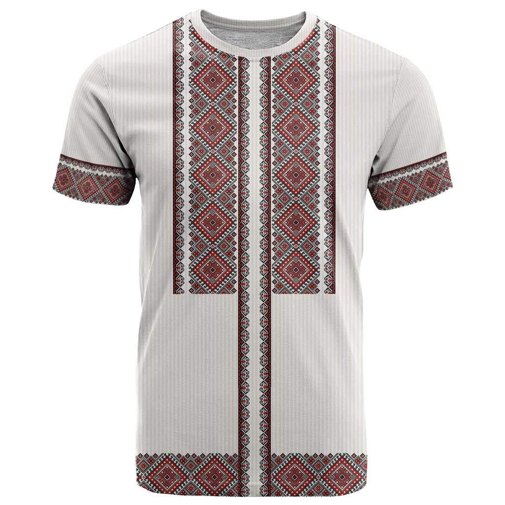 Ukraine Vyshyvanka Day T-Shirt Ukrainian Folk Seamless Graphic Tee
