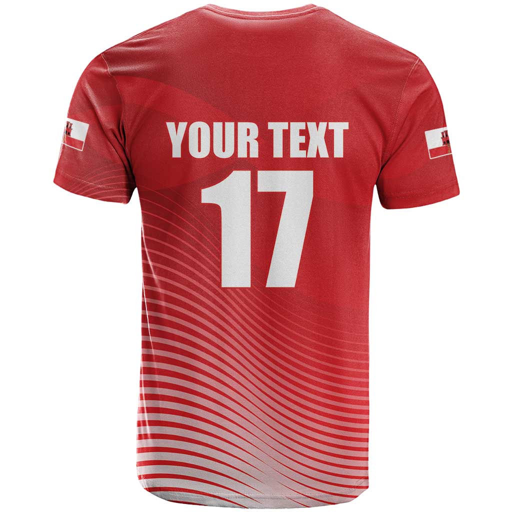 Custom Gibraltar We are Champions T-Shirt Sporty Style Graphic Tee
