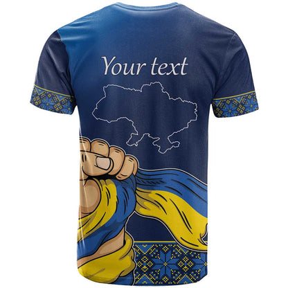 Personalized Ukraine Independence Day T-Shirt Monument Nezalezhnosti Graphic Tee