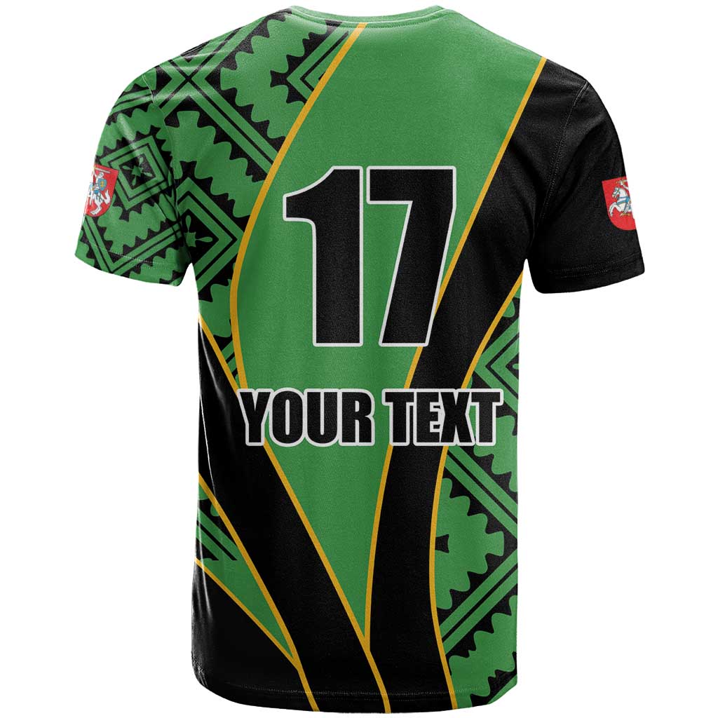 Republic of Lithuana Rugby T-Shirt Sporty Style Graphic Tee