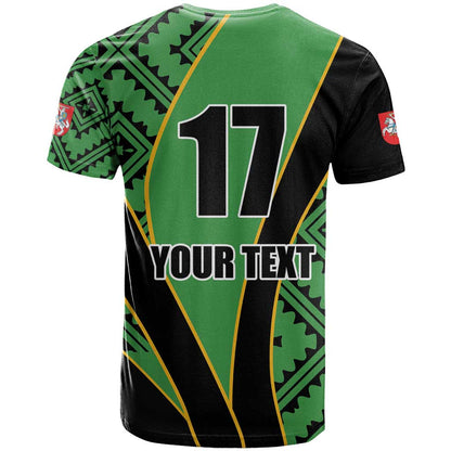 Republic of Lithuana Rugby T-Shirt Sporty Style Graphic Tee