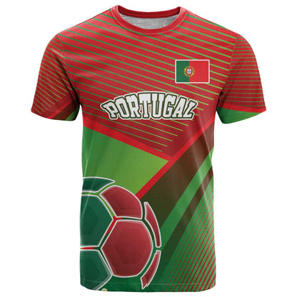 Custom Portugal Football Go Champions T-Shirt Sporty Style Graphic Tee