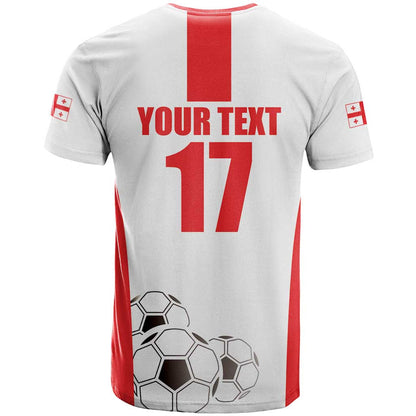 Custom Georgia Football We are Champions T-Shirt Sporty Style with Coat of Arms Graphic Tee