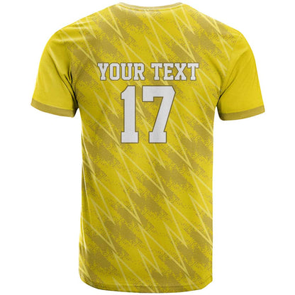 Custom Guadeloupe Football T-Shirt Basse Terre Yellow Style Graphic Tee