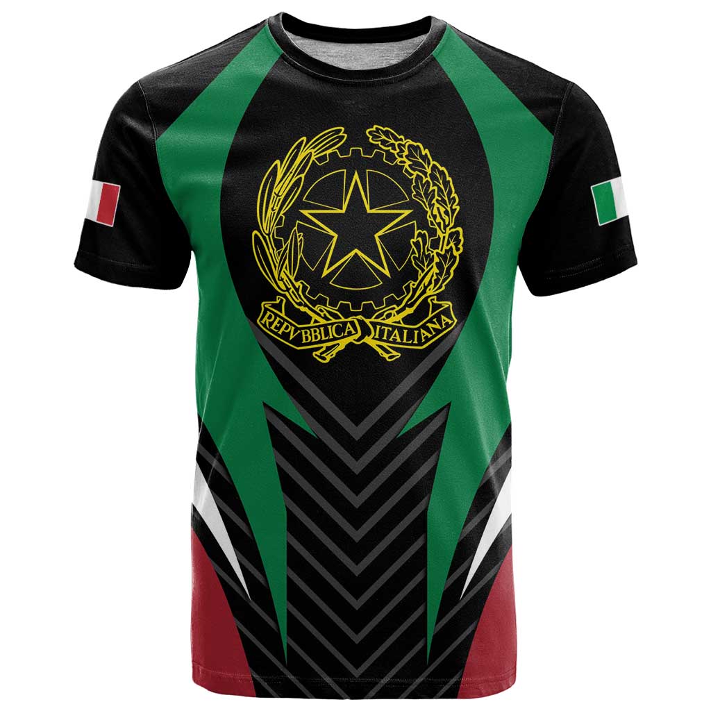 Italian Republic T-Shirt Simple Coat of Arms Graphic Tee