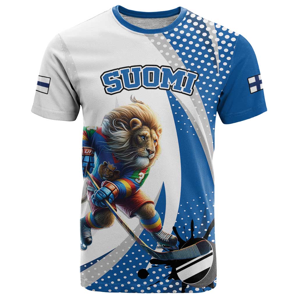 Custom Finland Ice Hockey Go Champions T-Shirt Suomi Leijonat Sporty Style Graphic Tee