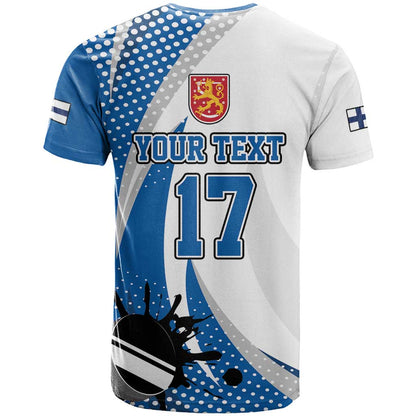 Custom Finland Ice Hockey Go Champions T-Shirt Suomi Leijonat Sporty Style Graphic Tee