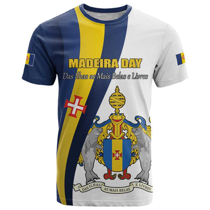 Portugal Madeira Day 1st July T-Shirt Das Ilhas as Mais Belas e Livres Graphic Tee