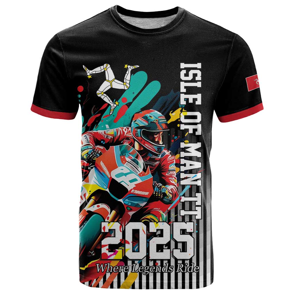 Personalized Isle of Man TT T-Shirt Motorcycle Racing Graphic Tee
