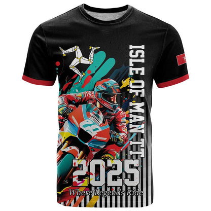 Personalized Isle of Man TT T-Shirt Motorcycle Racing Graphic Tee