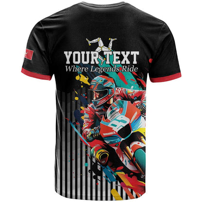 Personalized Isle of Man TT T-Shirt Motorcycle Racing Graphic Tee