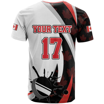 Custom Canada Ice Hockey Go Champions T-Shirt Team Canada Beaver Mascot Style Graphic Tee