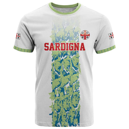 Custom Sardinia Football T-Shirt Sardigna Sporty Style Graphic Tee