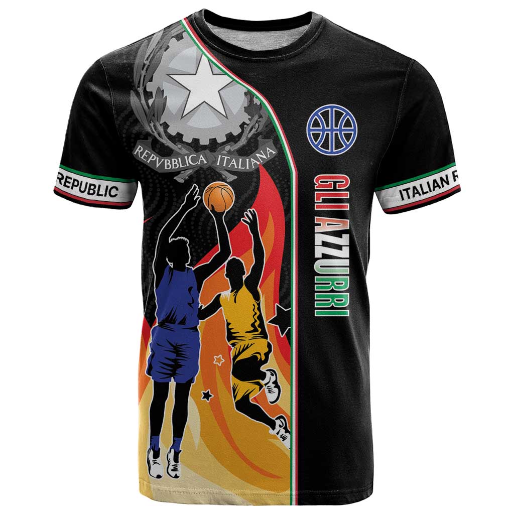 Custom Italian Republic Baketball T-Shirt Sporty Style Graphic Tee
