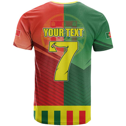 Personalized Portugal 7 Goat T-Shirt Greatest Of All Time Sporty Style Graphic Tee