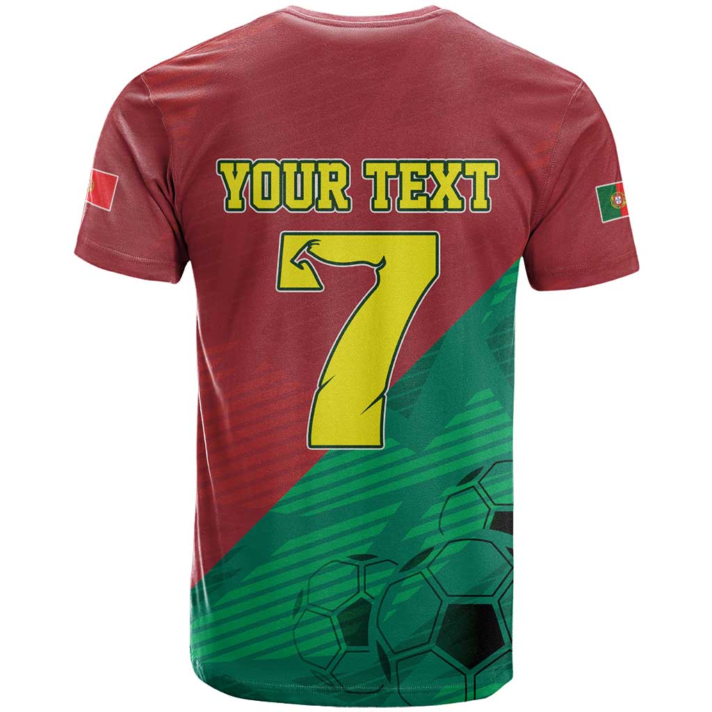 Personalized Portugal 7 Goat T-Shirt Greatest Of All Time Red Green Vintage Graphic Tee