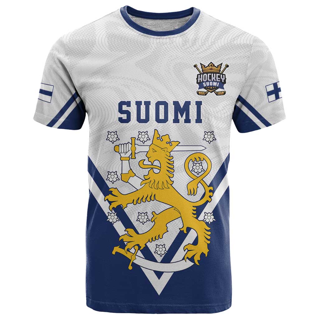 Custom Finland Ice Hockey We are Champions T-Shirt Sporty Style Come on Leijonat Graphic Tee