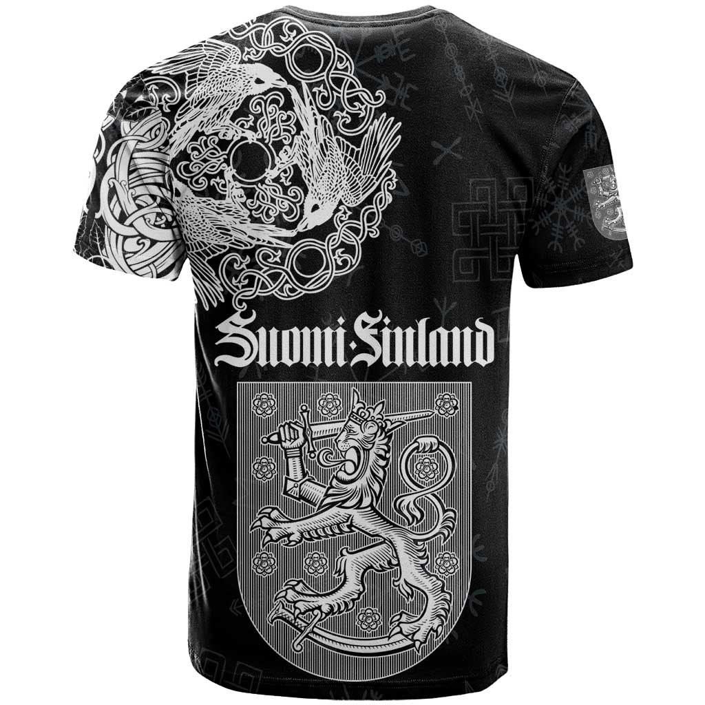 Finland Vikings Culture T-Shirt Suomi Viking Ships Graphic Tee