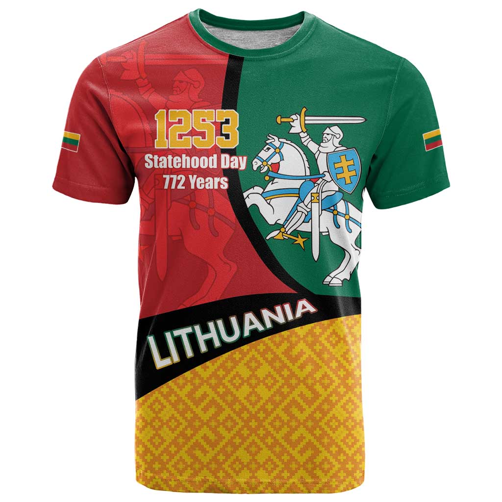 Lithuania Statehood Day July 6 T-Shirt Lietuva Tevyne musu Graphic Tee