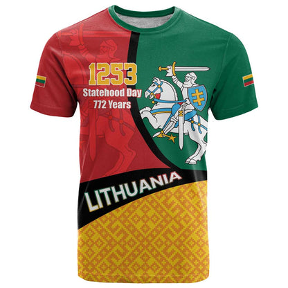 Lithuania Statehood Day July 6 T-Shirt Lietuva Tevyne musu Graphic Tee
