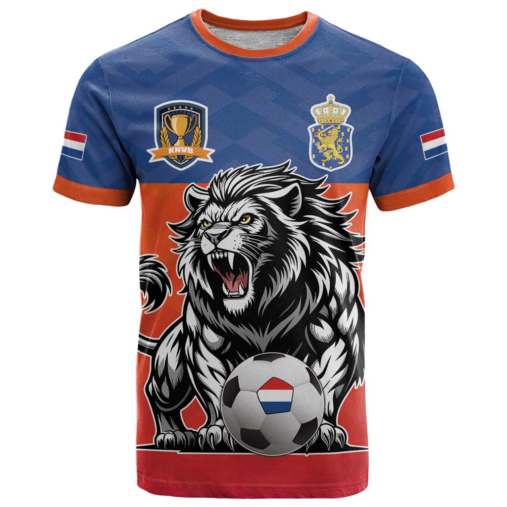 Netherlands Football T-Shirt Oranje Lion Go Champion Graphic Tee