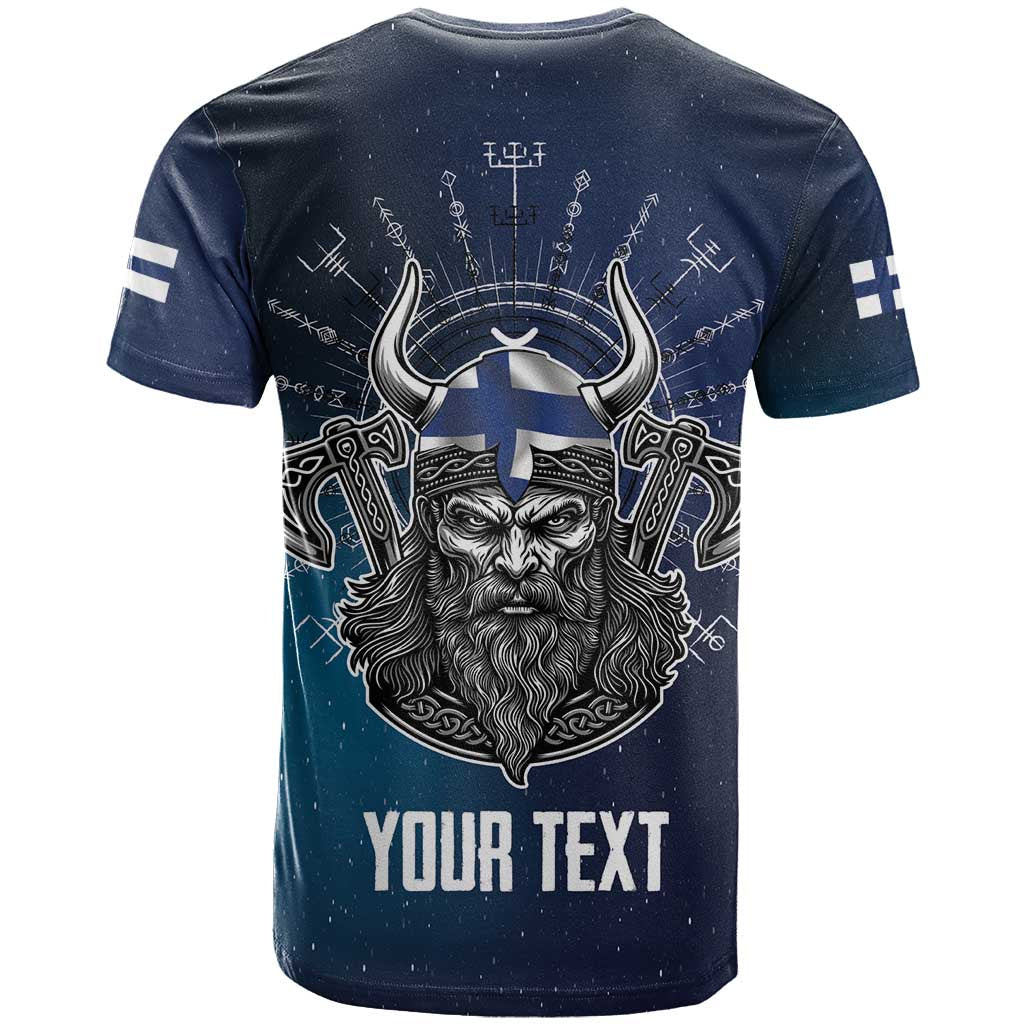 Personalized Finland Drakkar Vikings T-Shirt Suomi Viking Warrior Graphic Tee
