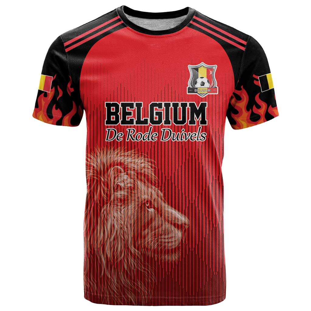 Custom Belgium Football We are Champions T-Shirt Red Style Come on De Rode Duivels Graphic Tee