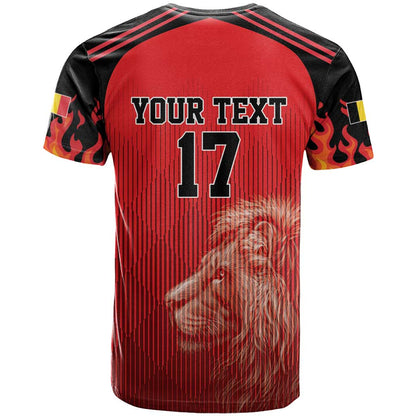 Custom Belgium Football We are Champions T-Shirt Red Style Come on De Rode Duivels Graphic Tee