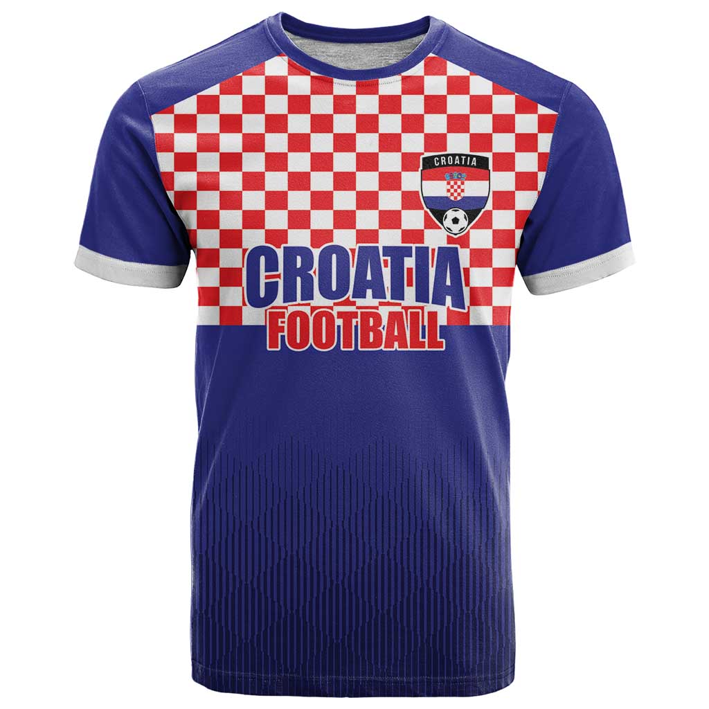 Custom Croatia Football T-Shirt Sporty Style Graphic Tee