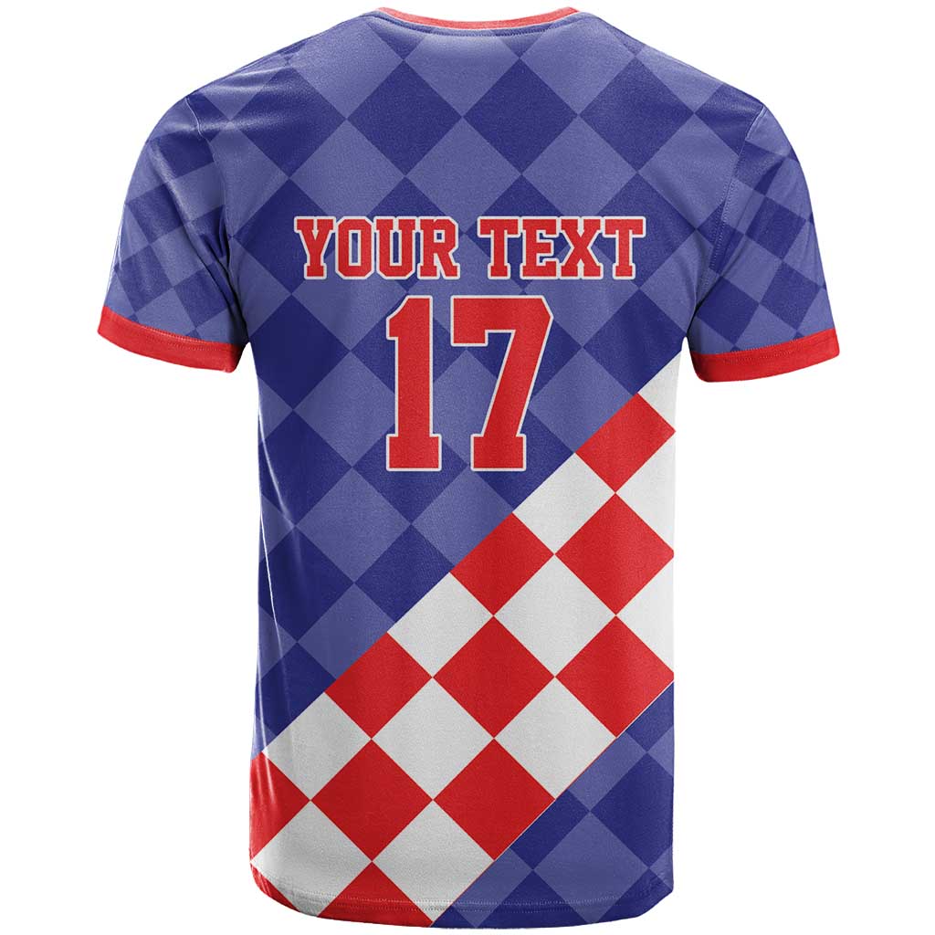 Custom Croatia Basketball T-Shirt Sporty Style Graphic Tee