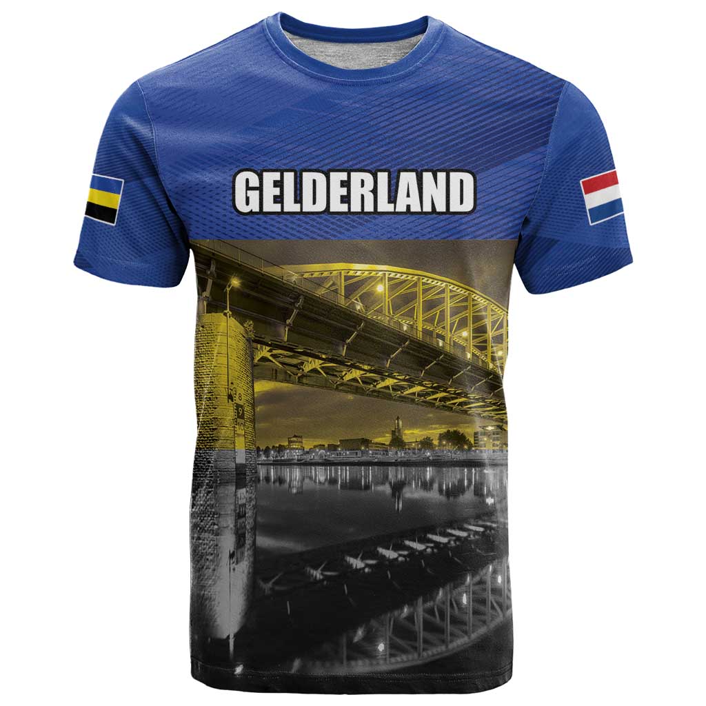 Netherlands Gelderland Province T-Shirt Flag Style Graphic Tee